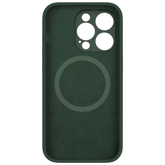 For iPhone 15 Pro NILLKIN Lens Wing Magsafe Magnetic Phone Case(Green)