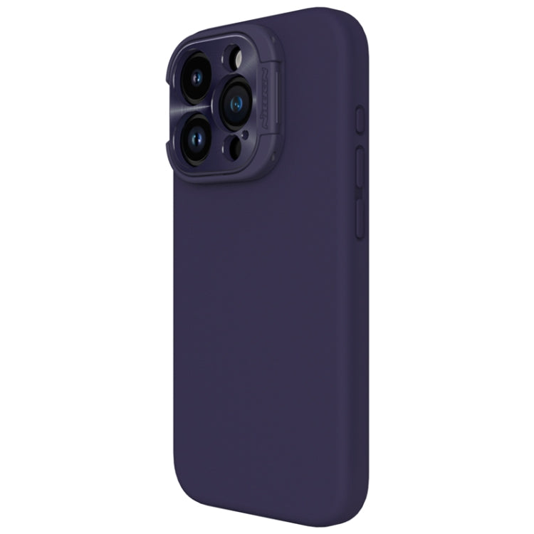For iPhone 15 Pro Max NILLKIN Lens Wing Magsafe Magnetic Phone Case(Purple)