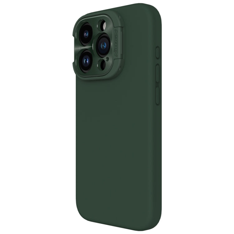 For iPhone 15 Pro Max NILLKIN Lens Wing Magsafe Magnetic Phone Case(Green)