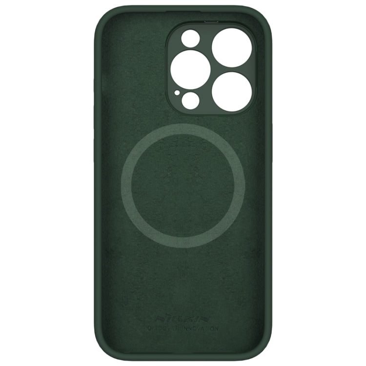 For iPhone 15 Pro Max NILLKIN Lens Wing Magsafe Magnetic Phone Case(Green)