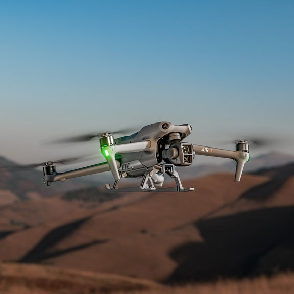 For DJI Air 3 STARTRC Folding Anti-fall Anti-dirt Heightened Landing Gear Training Rack(Grey)
