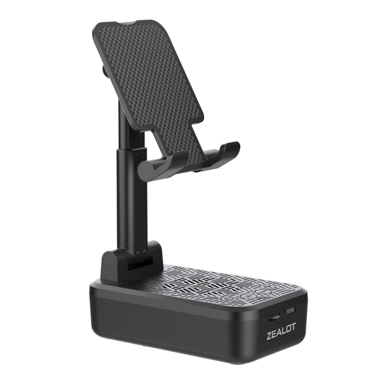 Zealot Z7 2 in 1 Foldable Phone Holder with Wireless Bluetooth Speaker(Black)