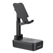 Zealot Z7 2 in 1 Foldable Phone Holder with Wireless Bluetooth Speaker(Black)