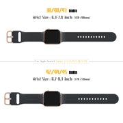 For Apple Watch 5 44mm Pin Buckle Silicone Watch Band(Dark Grey)