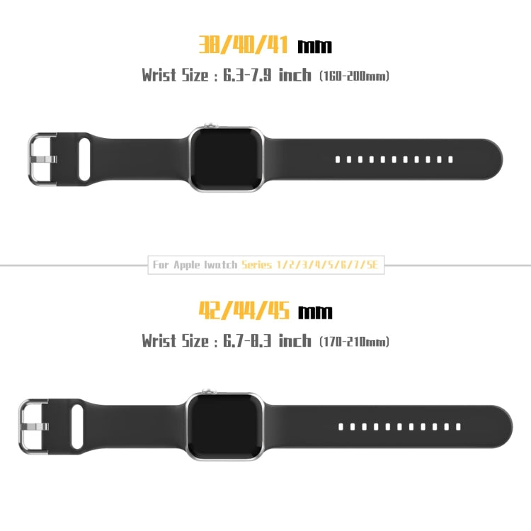 For Apple Watch 4 44mm Pin Buckle Silicone Watch Band(Light Grey)
