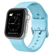 For Apple Watch 4 44mm Pin Buckle Silicone Watch Band(Light Blue) - Watch Bands by PMC TechLife | Online Shopping South Africa | PMC TechLife