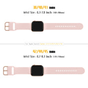 For Apple Watch 2 42mm Pin Buckle Silicone Watch Band(Pink Sand)
