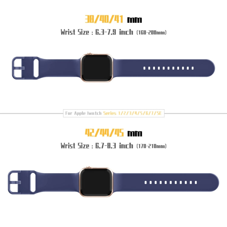 For Apple Watch 2 38mm Pin Buckle Silicone Watch Band(Violet Gray)
