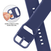 For Apple Watch 2 38mm Pin Buckle Silicone Watch Band(Violet Gray)