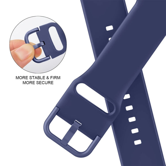For Apple Watch 2 38mm Pin Buckle Silicone Watch Band(Violet Gray)