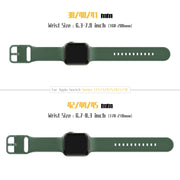 For Apple Watch 42mm Pin Buckle Silicone Watch Band(Clover)