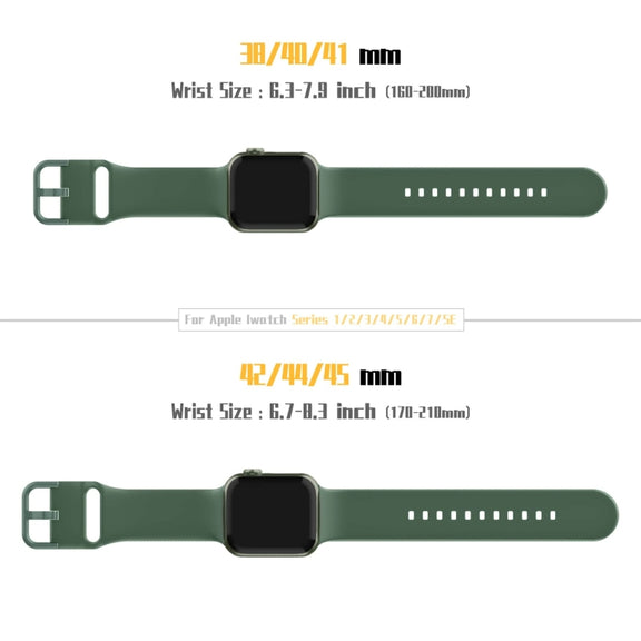 For Apple Watch 42mm Pin Buckle Silicone Watch Band(Clover)