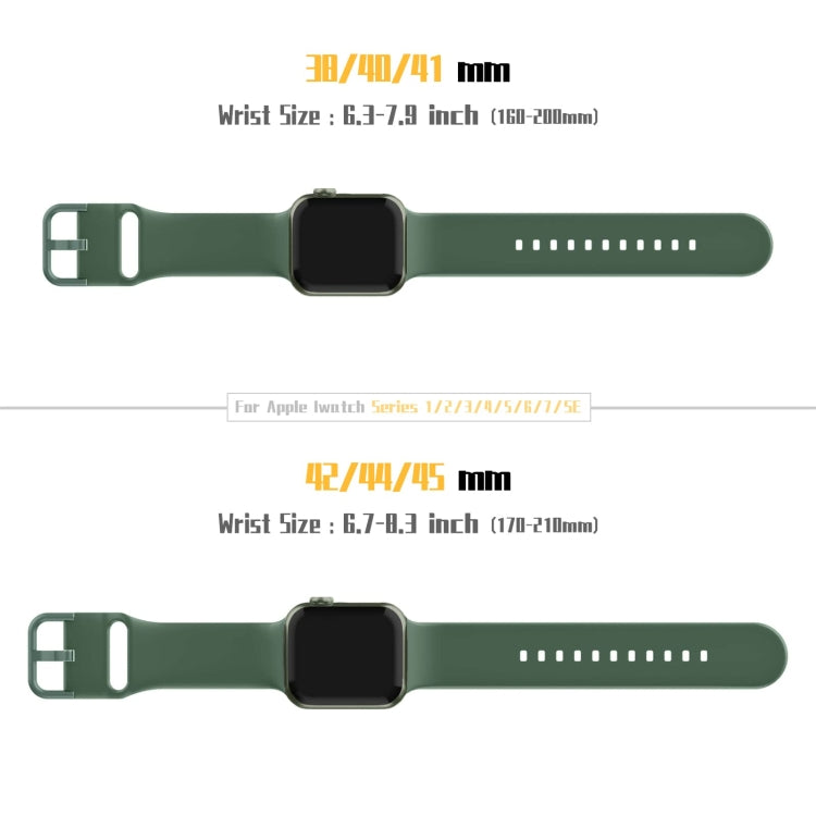 For Apple Watch 42mm Pin Buckle Silicone Watch Band(Clover)
