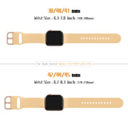 For Apple Watch 38mm Pin Buckle Silicone Watch Band(Light Orange)
