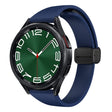 For Samsung Galaxy Watch 6 / 6 Classic Magnetic Black Buckle Slim Silicone Watch Band(Midnight Blue) - Watch Bands by PMC TechLife | Online Shopping South Africa | PMC TechLife