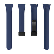 For Samsung Galaxy Watch 6 / 6 Classic Magnetic Black Buckle Slim Silicone Watch Band(Midnight Blue)