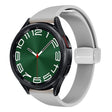 For Samsung Galaxy Watch 6 / 6 Classic Magnetic Silver Buckle Slim Silicone Watch Band(Light Grey) - Watch Bands by PMC TechLife | Online Shopping South Africa | PMC TechLife