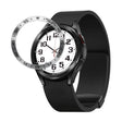 For Samsung Galaxy Watch6 Classic 47mm A Style Smart Watch Steel Ring Protective Frame(Silver) - Watch Cases by PMC TechLife | Online Shopping South Africa | PMC TechLife