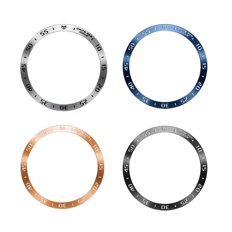 For Samsung Galaxy Watch6 Classic 47mm A Style Smart Watch Steel Ring Protective Frame(Silver)