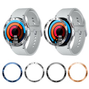For Samsung Galaxy Watch6 Classic 47mm A Style Smart Watch Steel Ring Protective Frame(Silver)