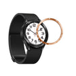 For Samsung Galaxy Watch6 Classic 47mm E Style Smart Watch Steel Ring Protective Frame(Rose Gold) - Watch Cases by PMC TechLife | Online Shopping South Africa | PMC TechLife