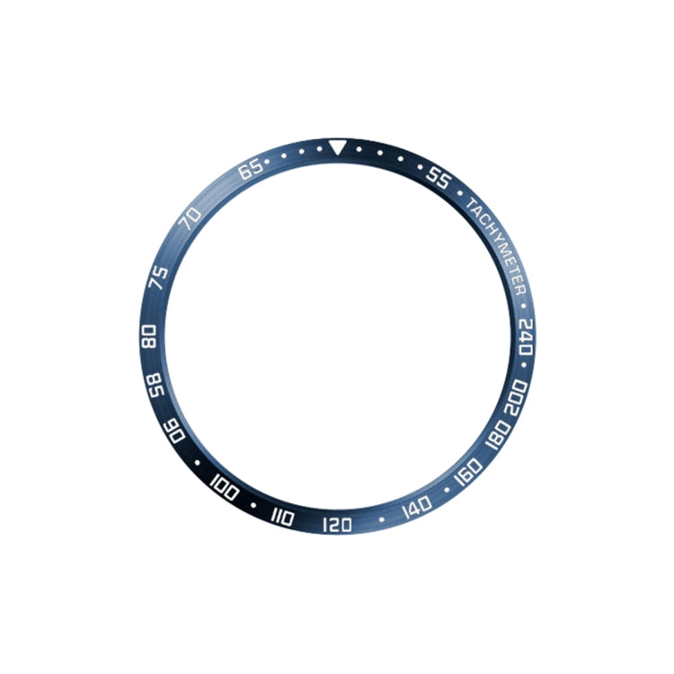 For Samsung Galaxy Watch6 Classic 47mm E Style Smart Watch Steel Ring Protective Frame(Blue)