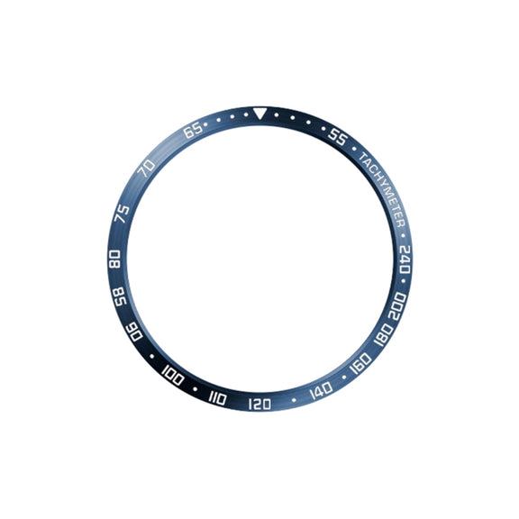 For Samsung Galaxy Watch6 Classic 47mm E Style Smart Watch Steel Ring Protective Frame(Blue)