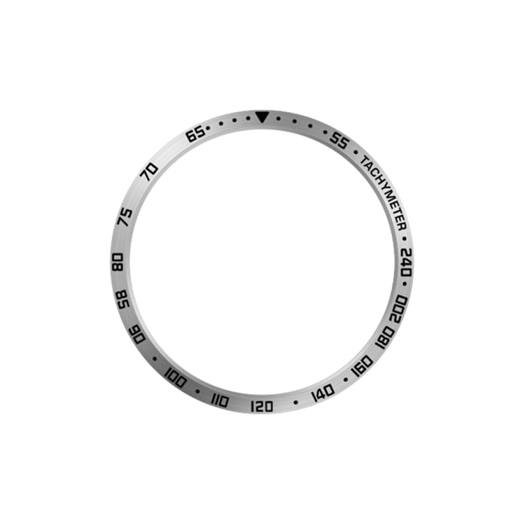 For Samsung Galaxy Watch6 Classic 43mm E Style Smart Watch Steel Ring Protective Frame(Silver)
