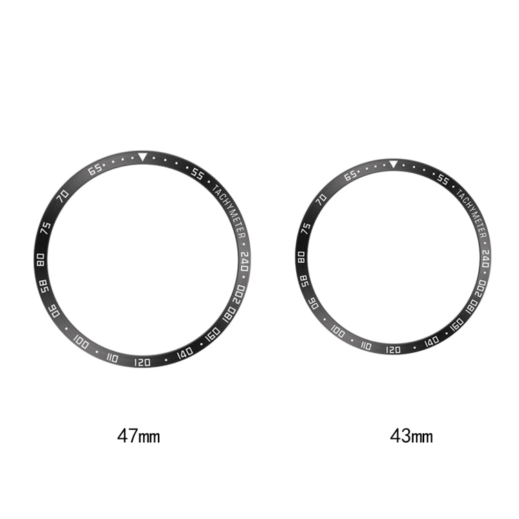 For Samsung Galaxy Watch6 Classic 43mm E Style Smart Watch Steel Ring Protective Frame(Silver)