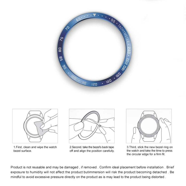 For Samsung Galaxy Watch6 Classic 43mm E Style Smart Watch Steel Ring Protective Frame(Silver)
