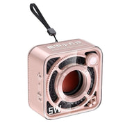 T&G DW12 Portable Mini Wireless Bluetooth Speaker Transparent Subwoofer Support TF Card(Pink)