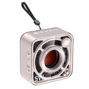 T&G DW12 Portable Mini Wireless Bluetooth Speaker Transparent Subwoofer Support TF Card(White)