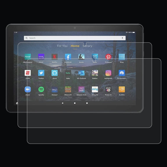 For Amazon Fire HD10 2023 / 2021 2pcs 9H 0.3mm Explosion-proof Tempered Glass Film