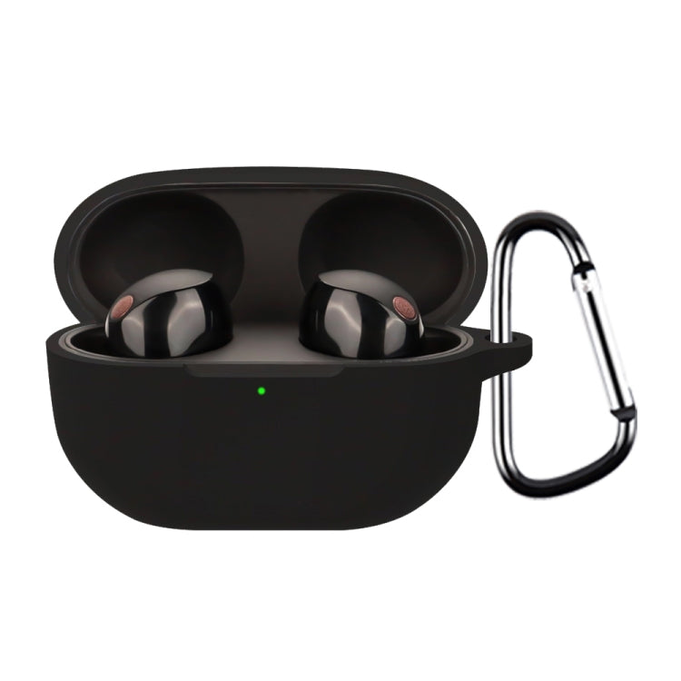 For Sony WF-1000XM5 Wireless Bluetooth Earphone Silicone Protective Case(Black)