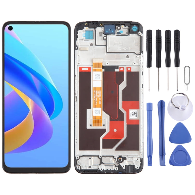 For OPPO A36 4G OEM LCD Screen Digitizer Full Assembly with Frame