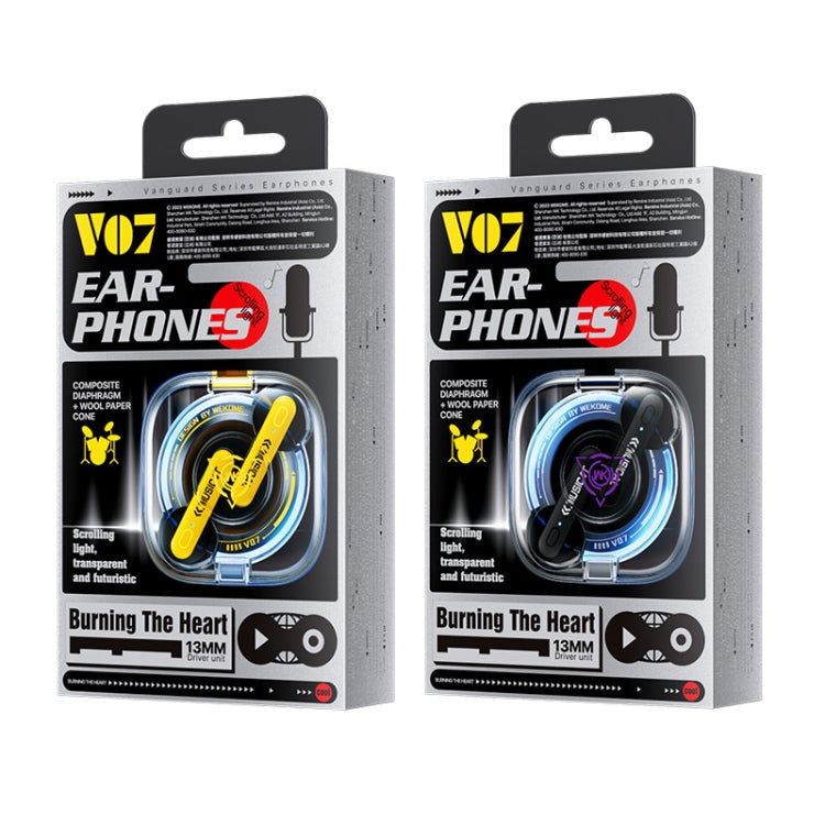 WK V07 Vanguard Series Starshards Wireless Bluetooth Earphone(Black)