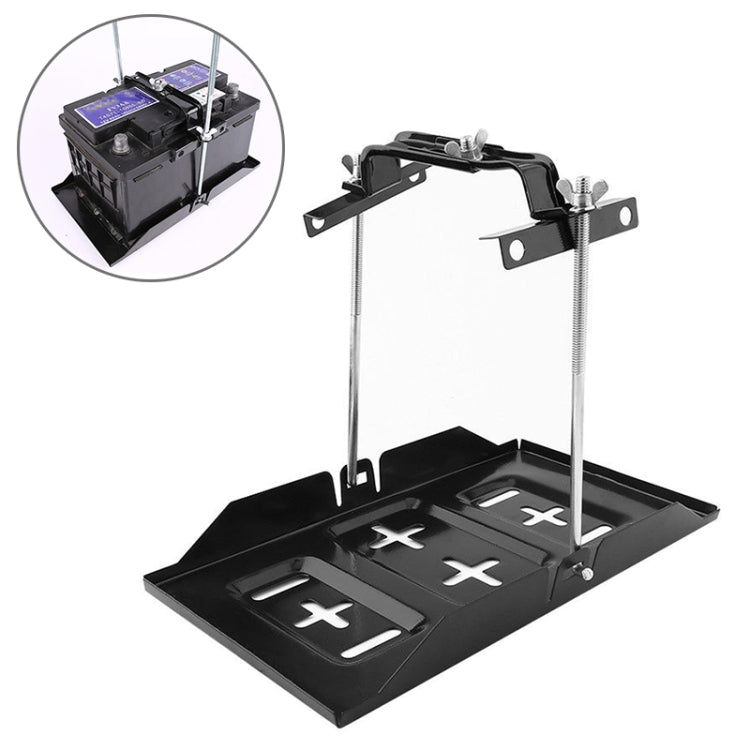 Car Universal Battery Bracket Adjustable Battery Fixed Holder + Base Tray, Size:28.5cm Base + 19cm Bracket