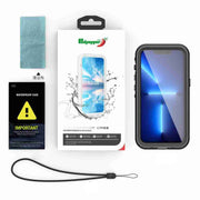 For iPhone 15 Pro Max RedPepper IP68 Water-resistant MagSafe Phone Case(Black)