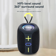 T&G TG-658 Outdoor USB High Power 8W Heavy Bass Wireless Bluetooth Speaker(Grey)