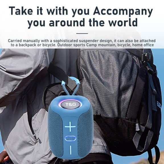 T&G TG-658 Outdoor USB High Power 8W Heavy Bass Wireless Bluetooth Speaker(Camouflage)