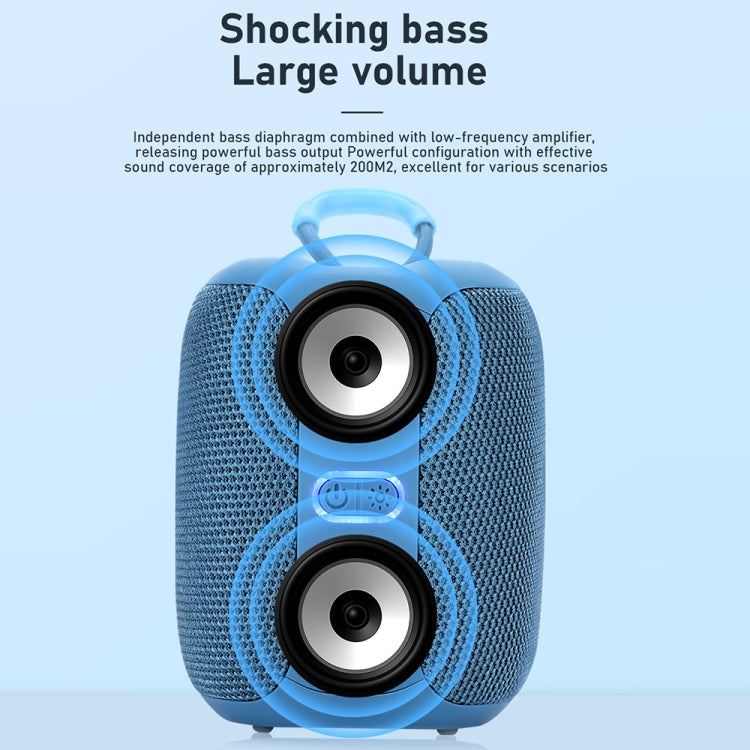 T&G TG-658 Outdoor USB High Power 8W Heavy Bass Wireless Bluetooth Speaker(Grey)