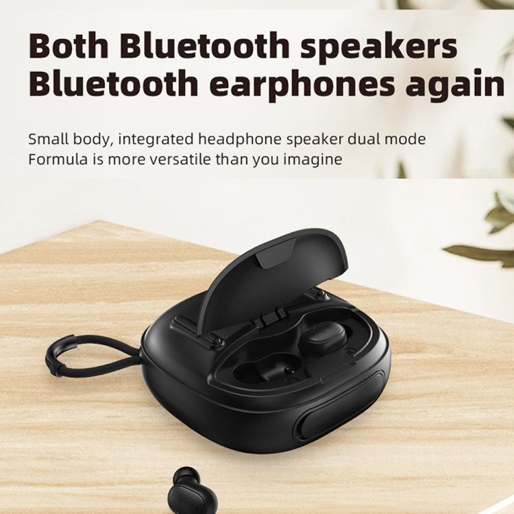 T&G TG-813 2 in 1 TWS Bluetooth Speaker Earphone with Charging Box(Red)
