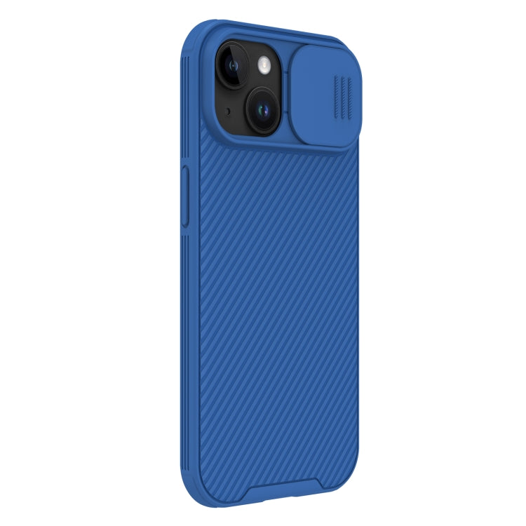 For iPhone 15 NILLKIN CamShield Pro Magnetic Magsafe Phone Case(Blue)