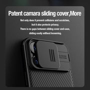 For iPhone 15 Pro NILLKIN CamShield Pro PC Phone Case(Blue)