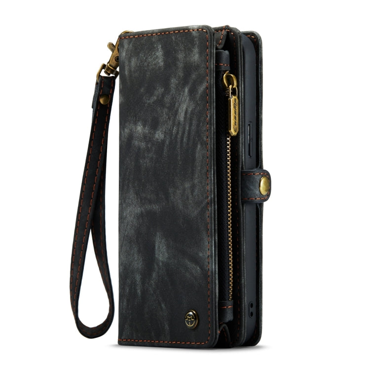 For iPhone 15 CaseMe 008 Detachable Multifunctional Leather Phone Case(Black)