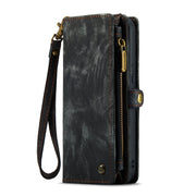 For iPhone 15 CaseMe 008 Detachable Multifunctional Leather Phone Case(Black)