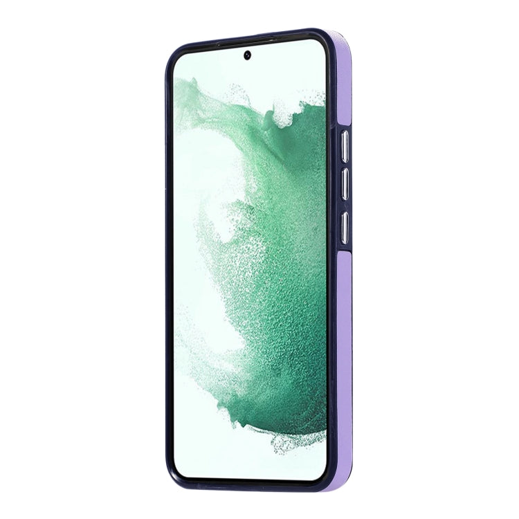 For Samsung Galaxy S23 5G Side Leather Magsafe Phone Case(Light Purple)