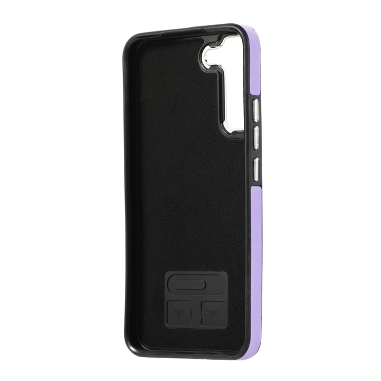 For Samsung Galaxy S23 5G Side Leather Magsafe Phone Case(Light Purple)