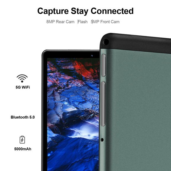 BDF P8 3G Phone Call Tablet PC 8.0 inch, 4GB+64GB, Android 10.0 MTK8321 Octa Core, Support Dual SIM, EU Plug(Gold)