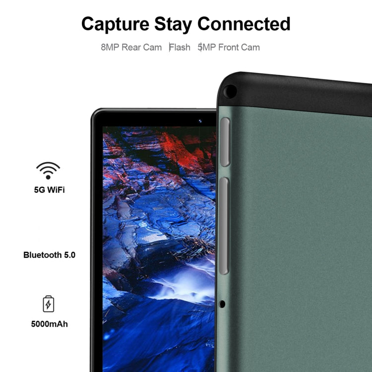 BDF P8 3G Phone Call Tablet PC 8.0 inch, 4GB+64GB, Android 10.0 MTK8321 Octa Core, Support Dual SIM, EU Plug(Gold)
